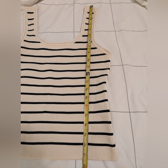 DISSH Billie Butter Stripe Knit Tank Top size XL - Picture 8 of 9